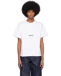 T-shirt girocollo stampata bianca di ABAGA VELLI