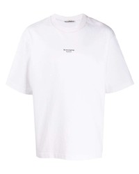 T-shirt girocollo stampata bianca di Acne Studios