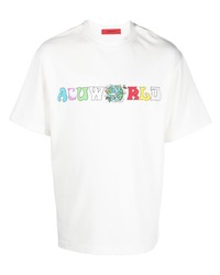 T-shirt girocollo stampata bianca di ACUPUNCTURE 1993