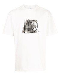 T-shirt girocollo stampata bianca di Ader Error