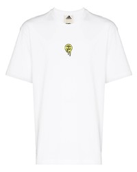 T-shirt girocollo stampata bianca di adidas by 032c
