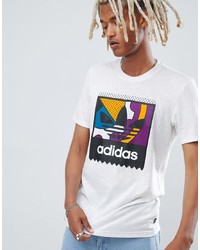 T-shirt girocollo stampata bianca di Adidas Skateboarding
