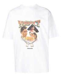 T-shirt girocollo stampata bianca di Ahluwalia
