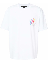 T-shirt girocollo stampata bianca di Alexander Wang