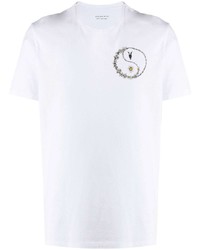 T-shirt girocollo stampata bianca di AllSaints