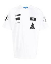 T-shirt girocollo stampata bianca di Anrealage
