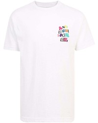 T-shirt girocollo stampata bianca di Anti Social Social Club