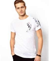 T-shirt girocollo stampata bianca di Antony Morato