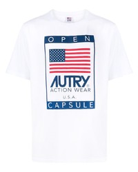T-shirt girocollo stampata bianca di AUTRY