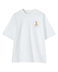 T-shirt girocollo stampata bianca di Axel Arigato