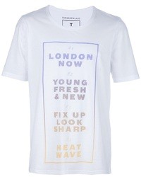T-shirt girocollo stampata bianca di B Store