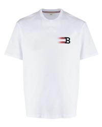 T-shirt girocollo stampata bianca di Bally