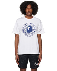 T-shirt girocollo stampata bianca di BAPE