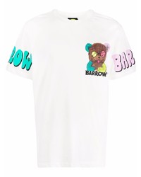 T-shirt girocollo stampata bianca di BARROW