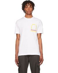 T-shirt girocollo stampata bianca di Bianca Saunders