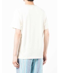 T-shirt girocollo stampata bianca di Nicholas Daley