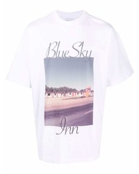T-shirt girocollo stampata bianca di BLUE SKY INN