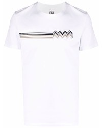 T-shirt girocollo stampata bianca di Bogner