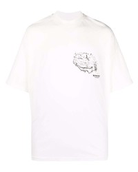 T-shirt girocollo stampata bianca di Bonsai