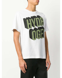 T-shirt girocollo stampata bianca di Hydrogen