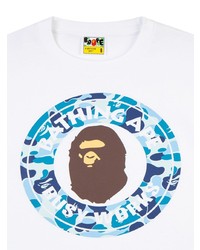 T-shirt girocollo stampata bianca di A Bathing Ape