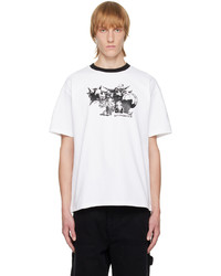 T-shirt girocollo stampata bianca di BUTLER SVC