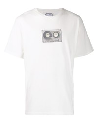 T-shirt girocollo stampata bianca di C2h4