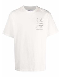 T-shirt girocollo stampata bianca di C2h4