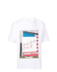 T-shirt girocollo stampata bianca di Calvin Klein Jeans Est. 1978