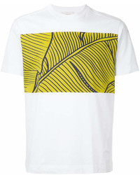 T-shirt girocollo stampata bianca di Cerruti