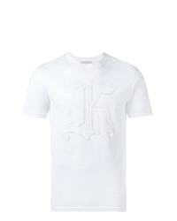 T-shirt girocollo stampata bianca di Christopher Kane