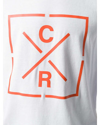 T-shirt girocollo stampata bianca di CHRISTOPHER RAEBURN