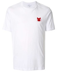 T-shirt girocollo stampata bianca di CK Calvin Klein