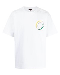 T-shirt girocollo stampata bianca di Clot