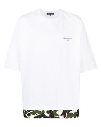 T-shirt girocollo stampata bianca di Comme des Garcons Homme