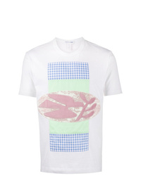 T-shirt girocollo stampata bianca di Comme Des Garcons SHIRT
