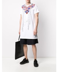 T-shirt girocollo stampata bianca di Comme Des Garcons Homme Plus