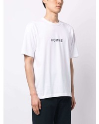 T-shirt girocollo stampata bianca di Comme des Garcons Homme