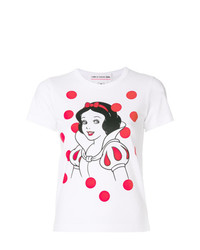 T-shirt girocollo stampata bianca di Comme Des Garçons Girl