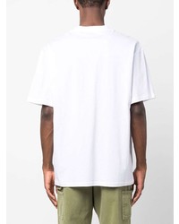 T-shirt girocollo stampata bianca di Moschino