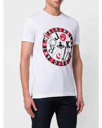 T-shirt girocollo stampata bianca di Vivienne Westwood MAN