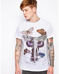 T-shirt girocollo stampata bianca di Cuckoos Nest