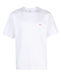 T-shirt girocollo stampata bianca di Danton