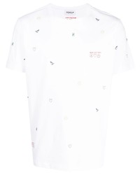 T-shirt girocollo stampata bianca di Dondup