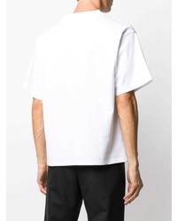 T-shirt girocollo stampata bianca di Valentino