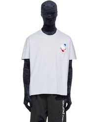 T-shirt girocollo stampata bianca di Doublet