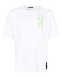 T-shirt girocollo stampata bianca di DRHOPE