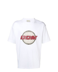 T-shirt girocollo stampata bianca di Drôle De Monsieur