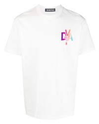 T-shirt girocollo stampata bianca di Duvetica