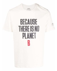 T-shirt girocollo stampata bianca di ECOALF